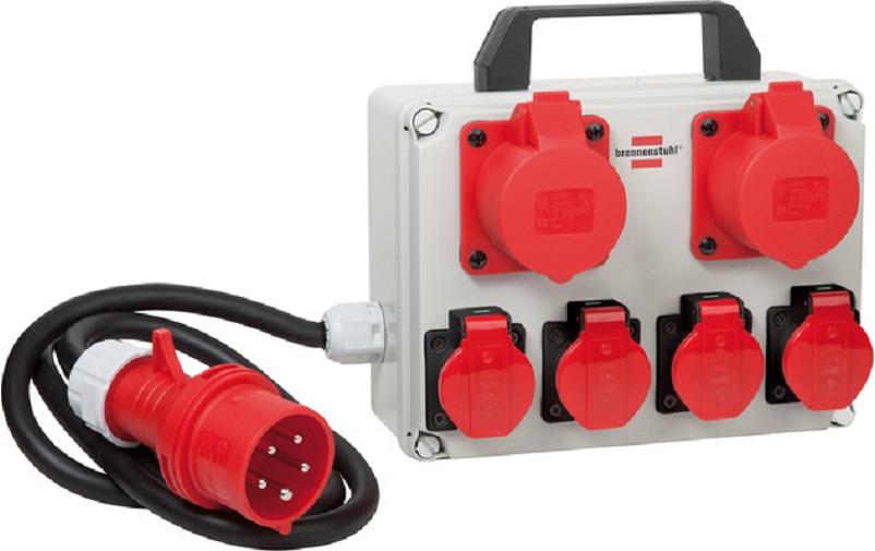 Brennenstuhl Distributeurs de chantier BKV 2/4T 2x CEE/5, 4x T25/5,