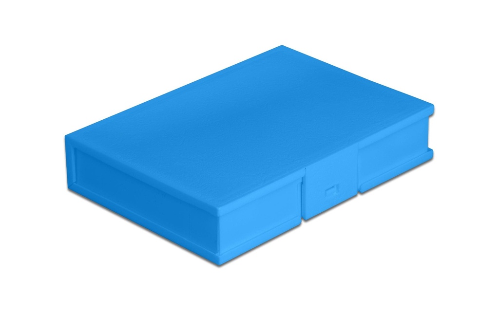 Delock Boîtier de protection pour HDD 3.5″ bleu