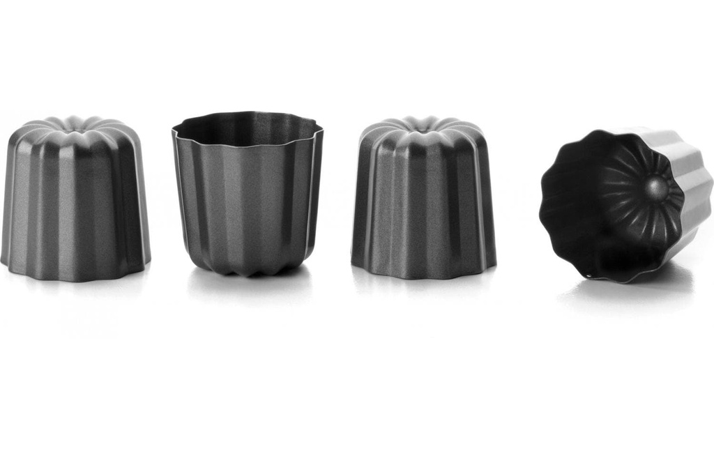 Ibili Forme de Canele 4 pièces, 6 cm