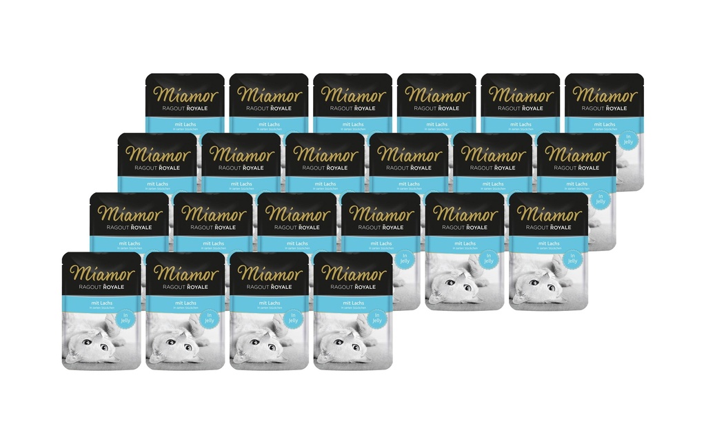 Miamor Alimentation humide Ragout Royale Saumon en gelée, 22 x 100 g