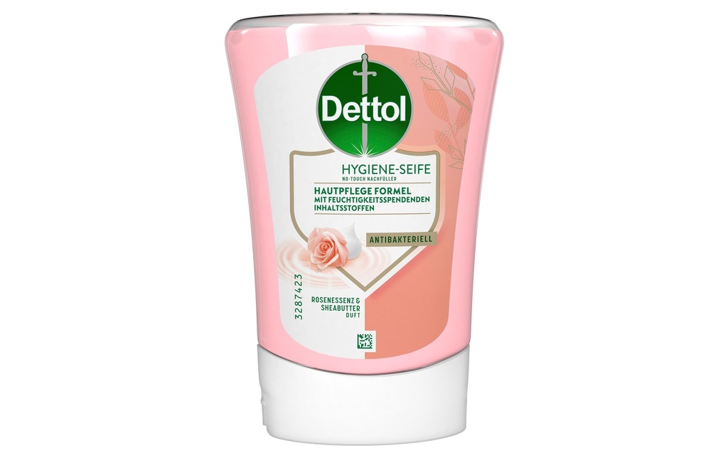 Dettol Savon pour les mains No-Touch Recharge beurre de karité & pétales de rose 250 ml