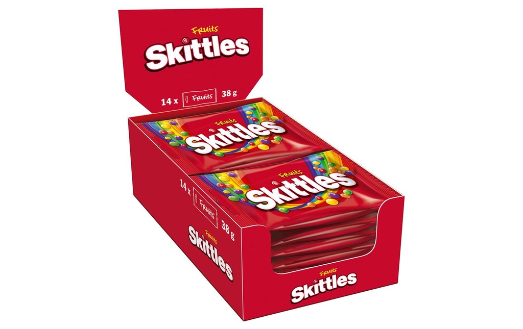 Skittles Bonbons à croquer Skittles Fruits 14 x 38 g
