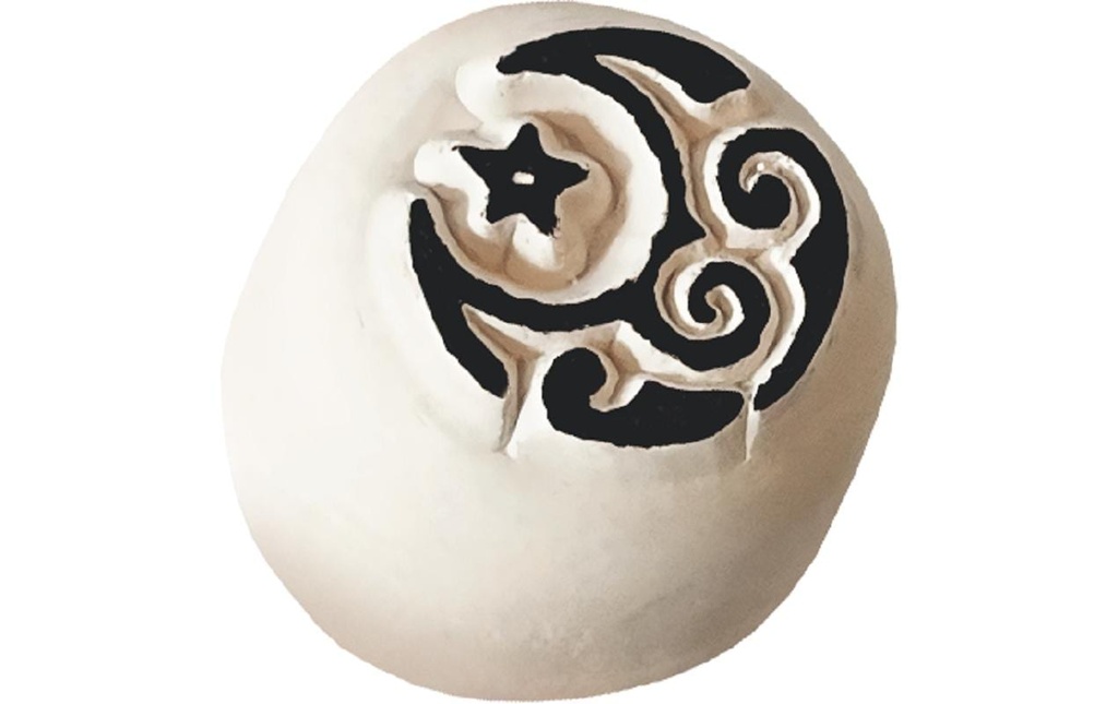 LaDot Tampon de tatouage Lune Small
