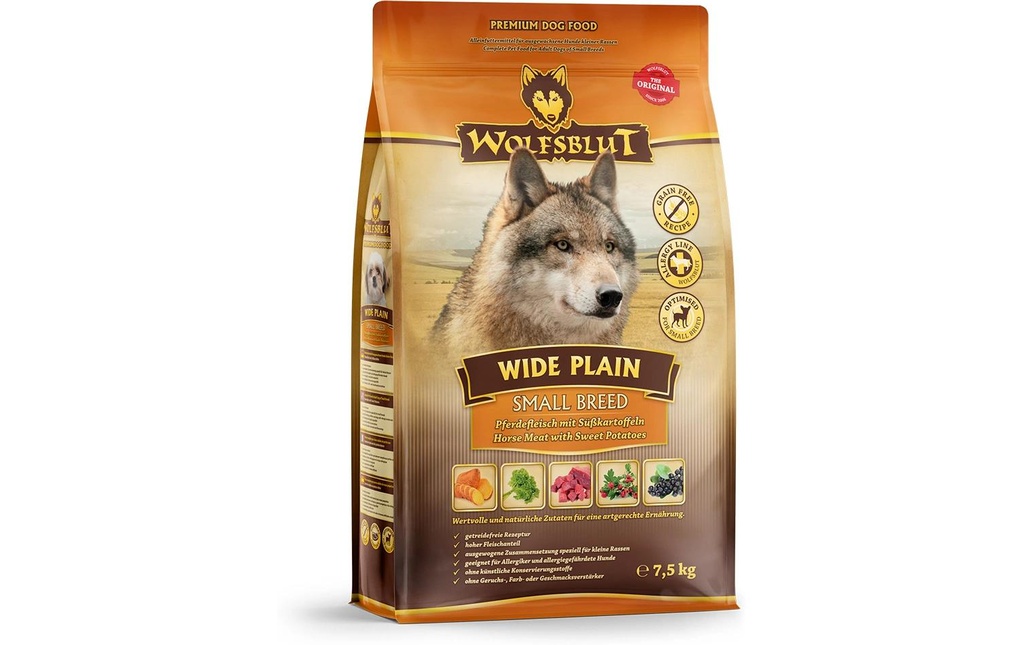 Wolfsblut Alimentation sèche Dog Small Breed Wide Plain Adult, 7.5 kg