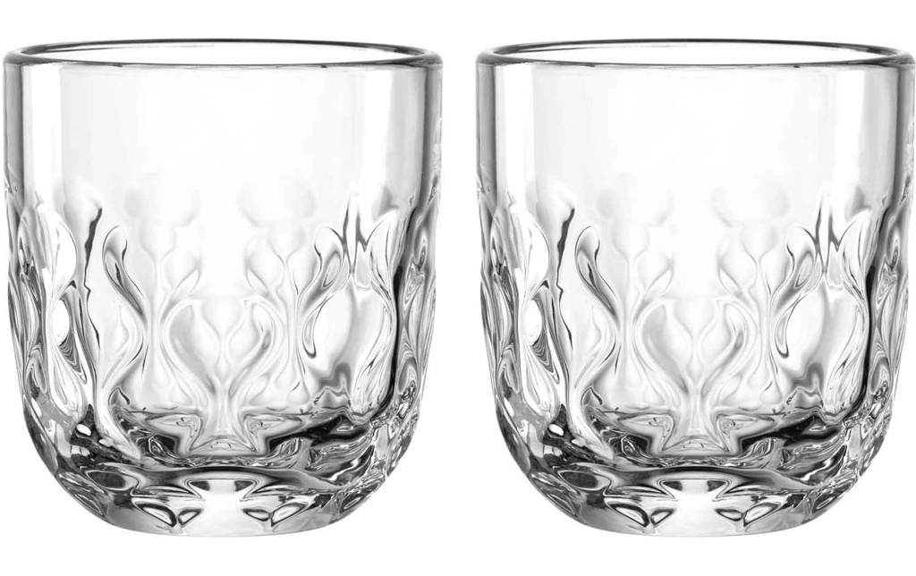LEONARDO Verre à cappuccino Gocce 2 220 ml, 2 pièces, Transparent
