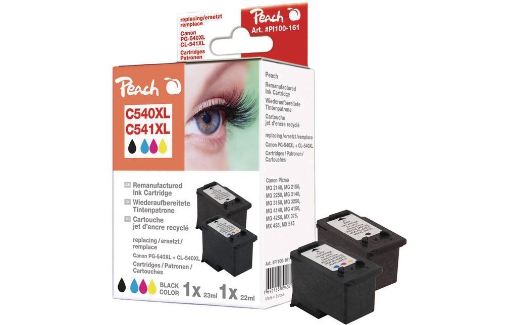 Peach Tête d’impression Canon PG-540XL / CL-541 BK, C, M, Y