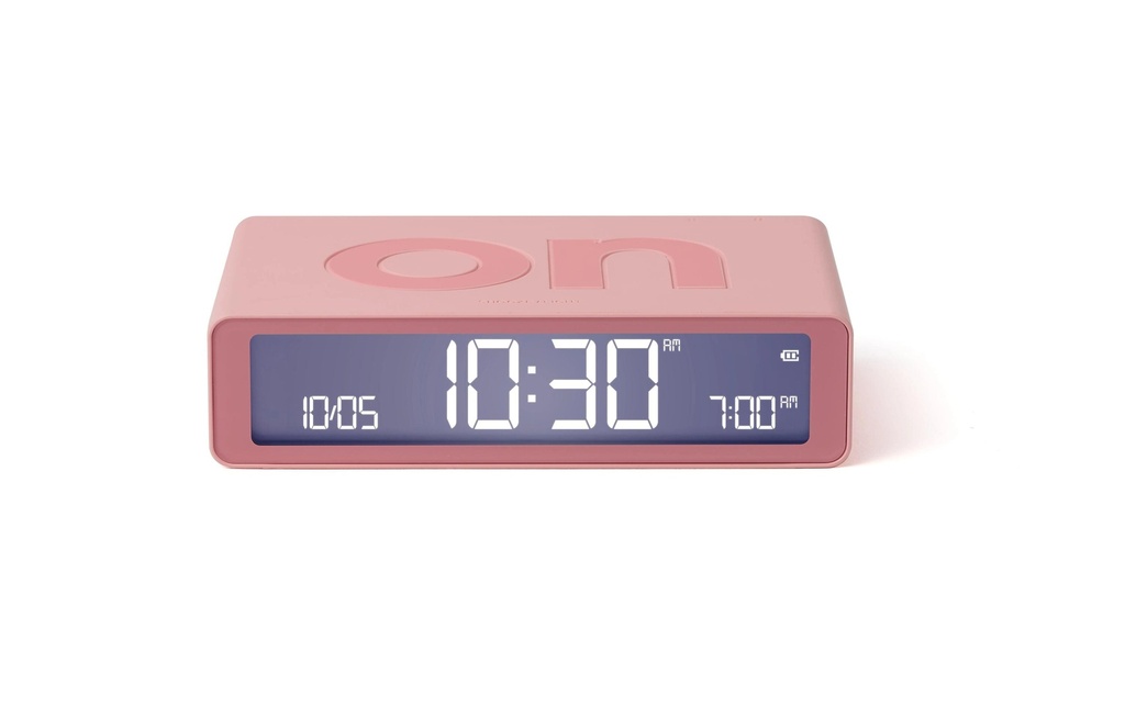 Lexon Réveil numérique Flip Classic Rose
