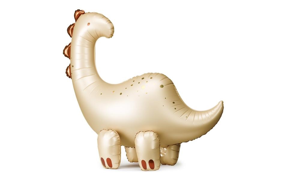 Partydeco Ballon en aluminium Brontosaure, Beige, 91 x 85 cm, 1 pièce