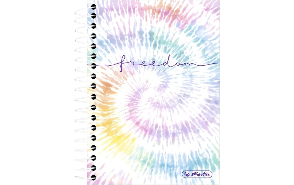 Herlitz Bloc-notes New Batik Freedom Quadrillé, 10.5 x 14.5 cm