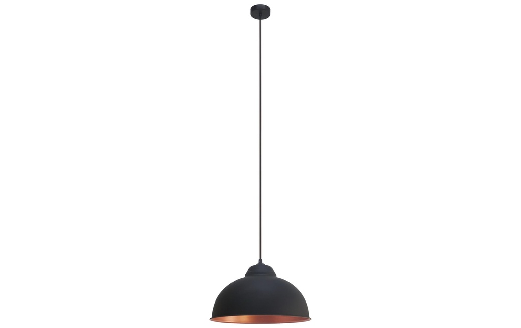 EGLO Leuchten Lampe suspendue TRURO 2 1x E27, 37 cm noir