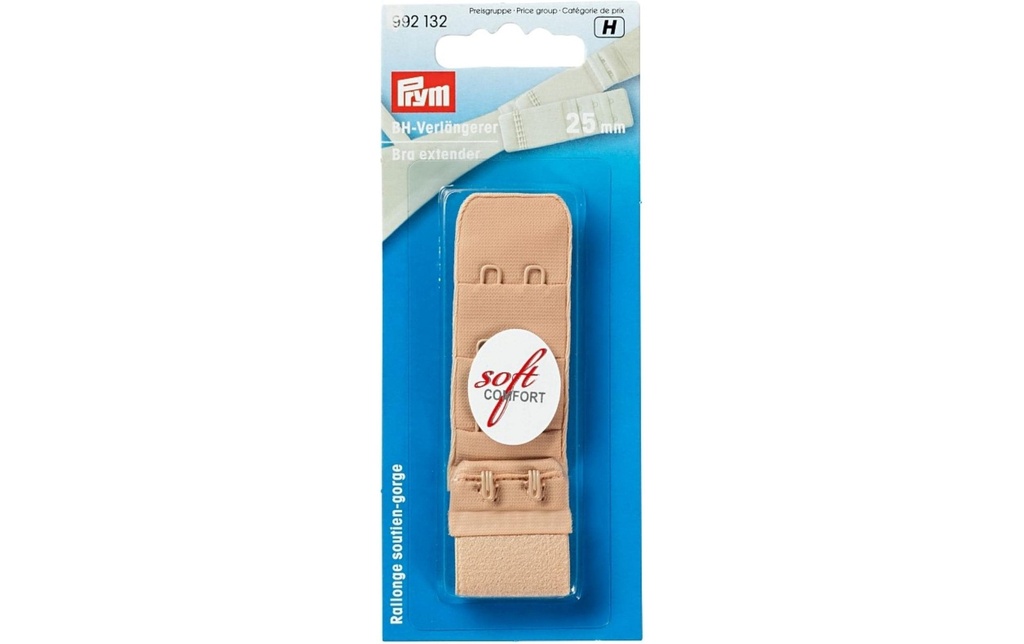 Prym Extension du soutien-gorge 25 mm, à accrocher, couleur de la peau