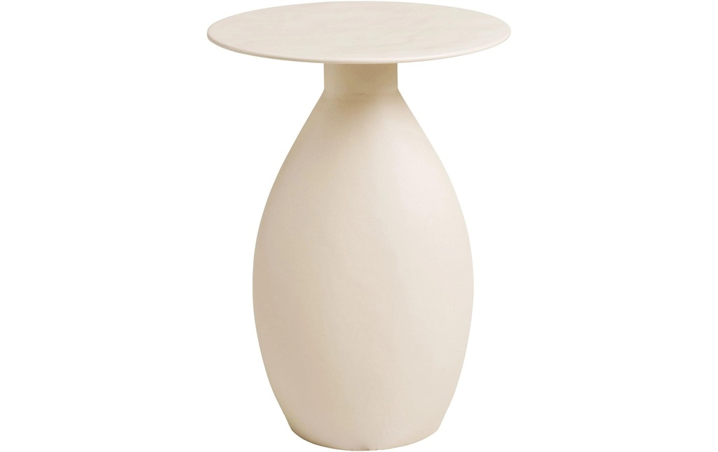 House Nordic Table d'appoint Calais, ø 36 x 50 cm, blanc cassé