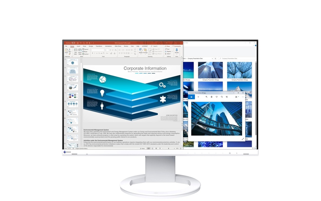 EIZO Moniteur EV2480-Swiss Edition Blanc