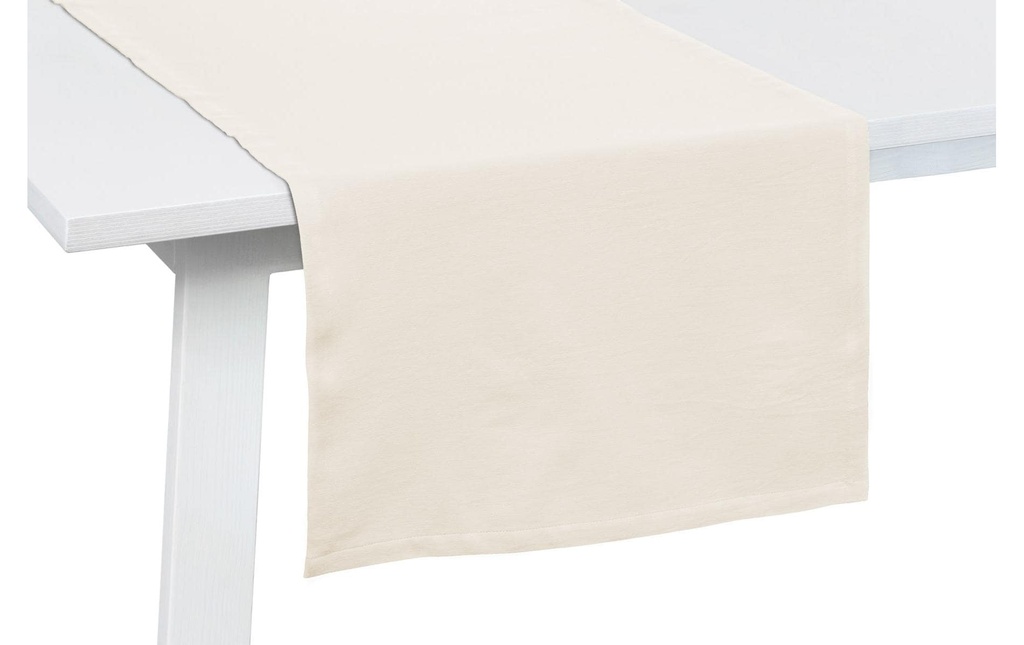 Pichler Chemin de table One 50 cm x 150 cm, Blanc