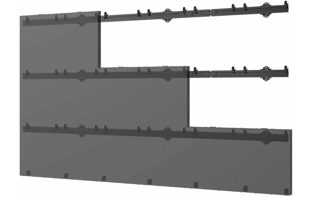 Peerless-AV LEDUNVS-6X6 universal LED Wall Mount jusqu'à 610 mm