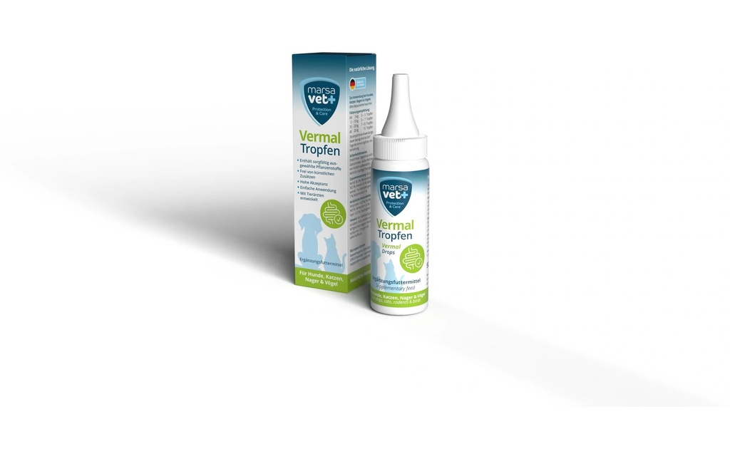 marsavet Supplément alimentaire pour chiens Gouttes de Vermal 50 ml