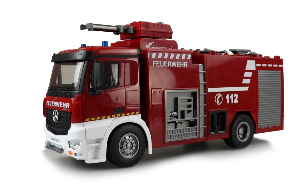 Amewi Véhicule de pompiers Mercedes Benz Arocs RTR, 1:18