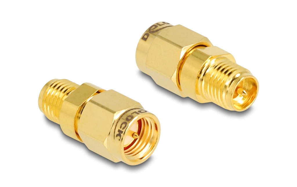 Delock Adaptateur d’antenne RP-SMA Douille (f) - SMA Connecteur (m)
