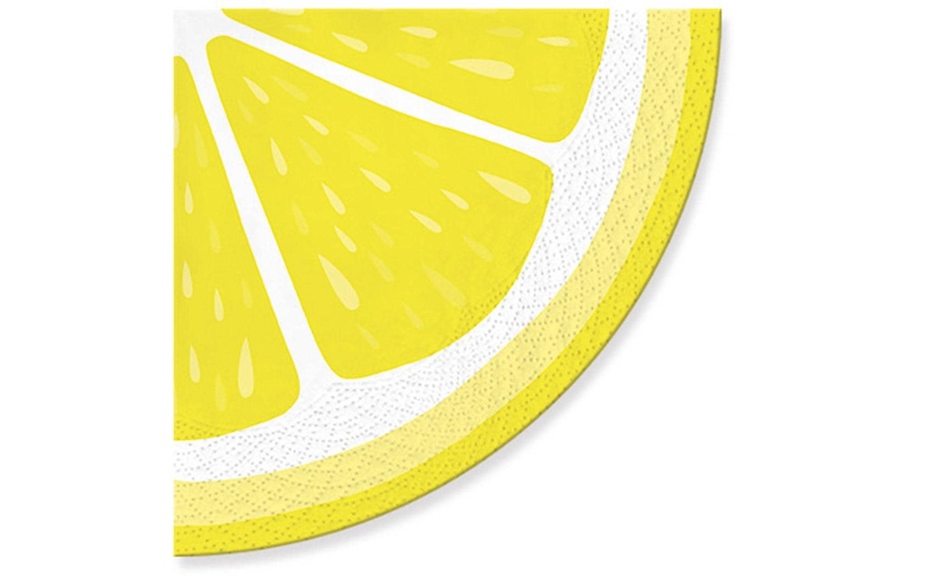 G. Wurm Serviettes en papier Citron 33 cm x 33 cm, 20 Pièce/s
