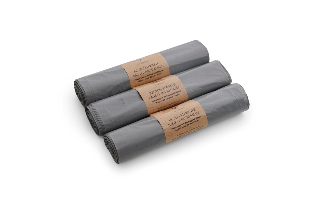 ReCollector Sacs poubelle Iron Blue, 10 l, 3 x 15 pièces