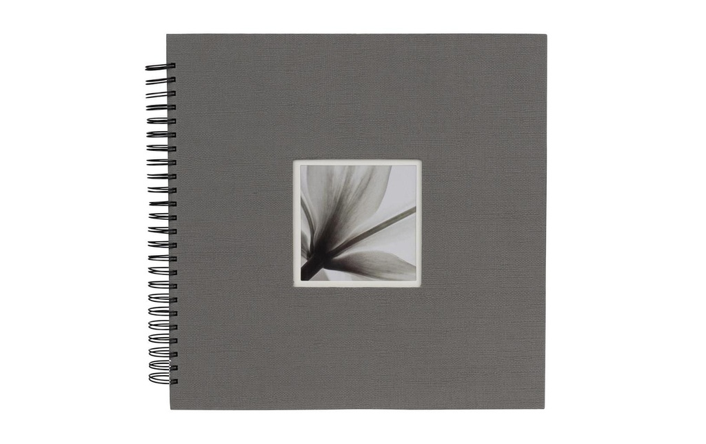 Dörr Album photo Unitex Album à spirales 34 x 34 cm, Gris