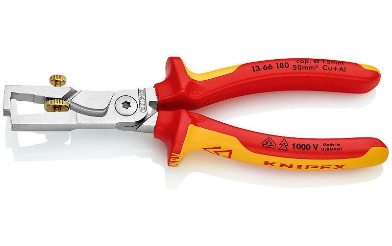 Knipex Pince à dénuder StriX 180 mm 1000 V avec coupe-câble