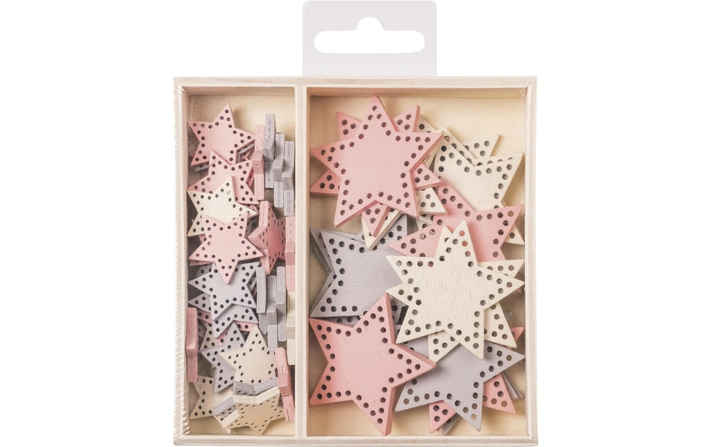 Heyda Décoration à saupoudrer Étoiles 54 pièces