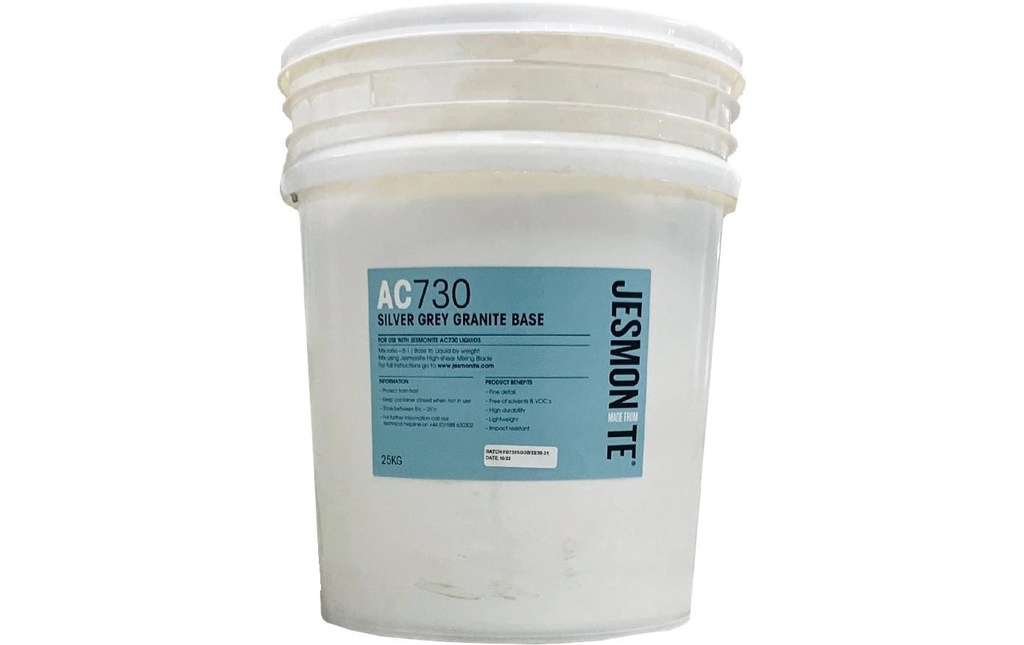 Jesmonite Matière à modeler Poudre à base de ciment AC 730, 25 kg, granit