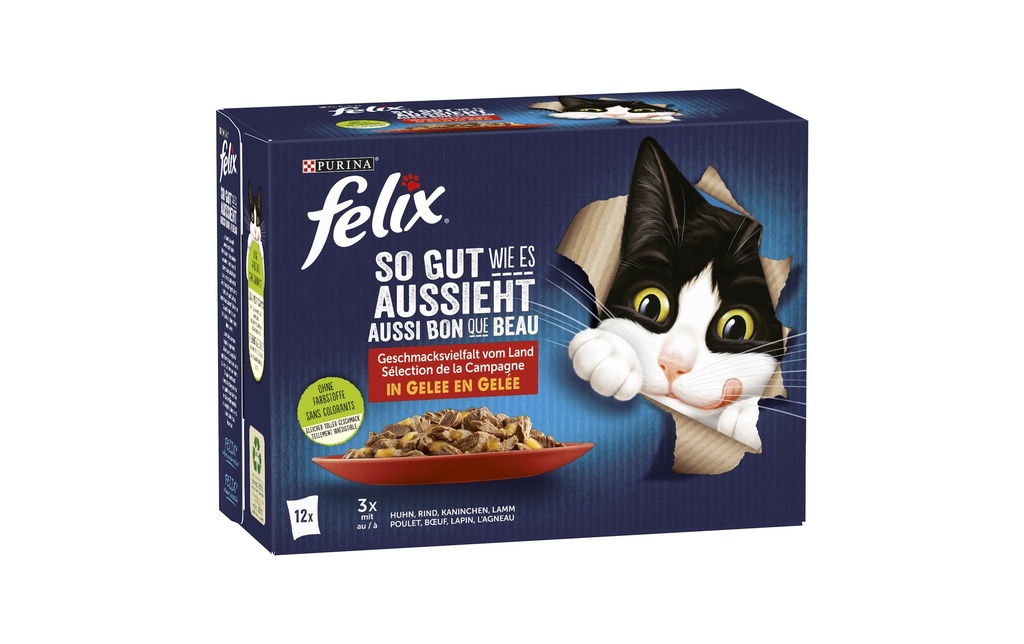 Felix Alimentation humide AGAIL Sélection des viandes, 12 x 85 g