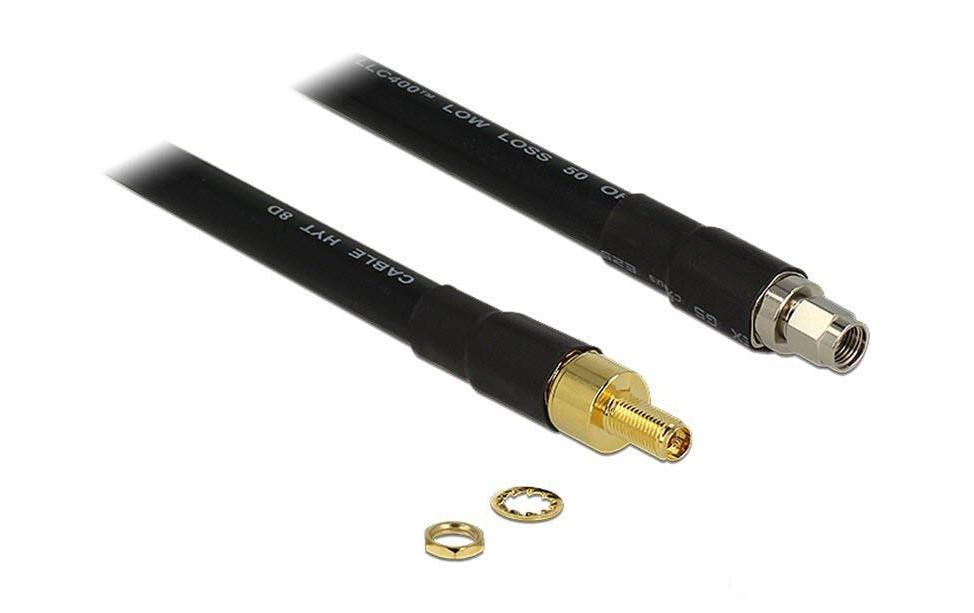 Delock Câbles d’antenne RP-SMA à RP-SMA, 4 m
