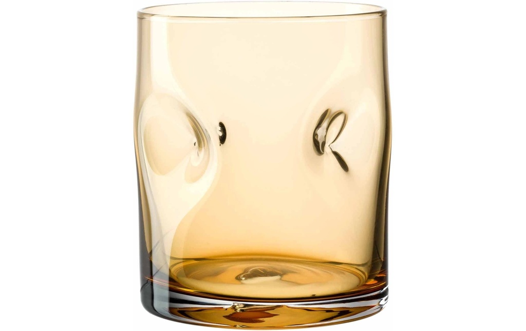 LEONARDO Verre Vesuvio 300 ml, 4 pièces, Ambre