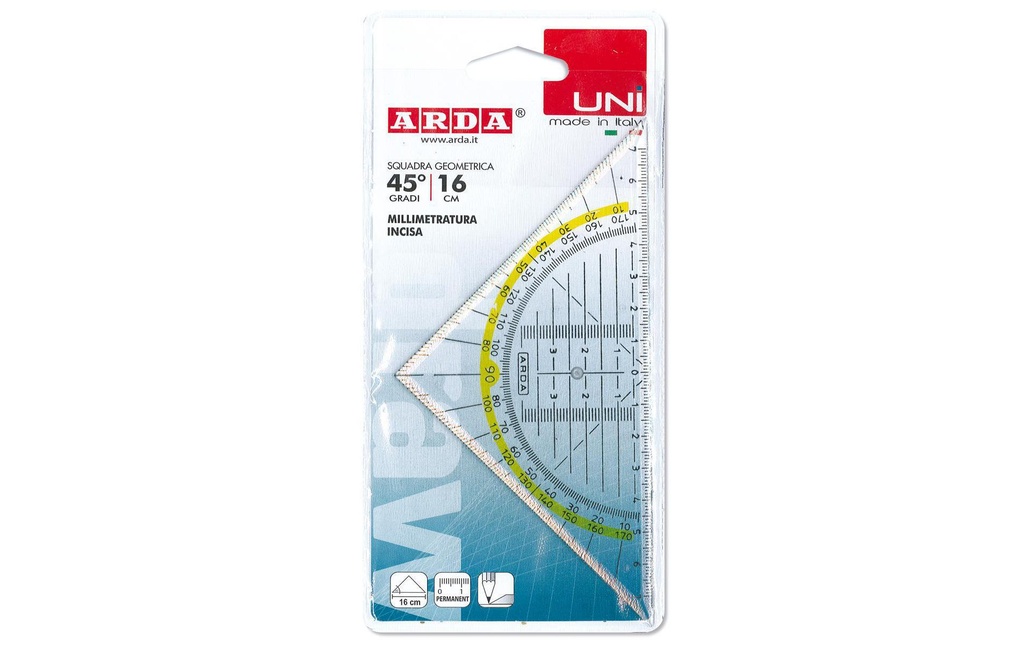 ARDA Equerre géométrie 16 cm