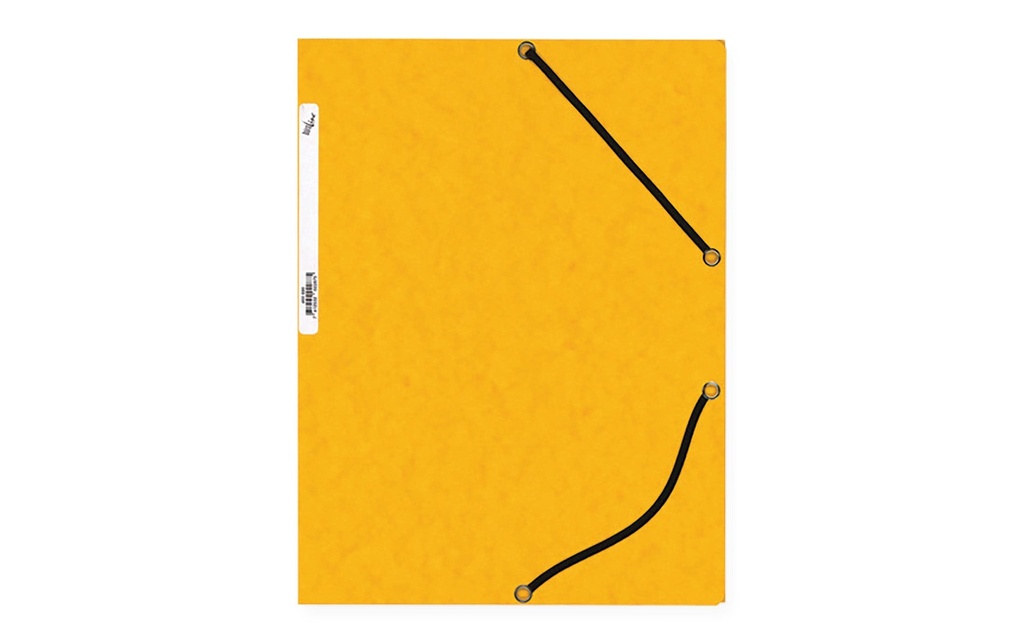 Büroline Portfolio à ruban élastique Carton, A4 Jaune