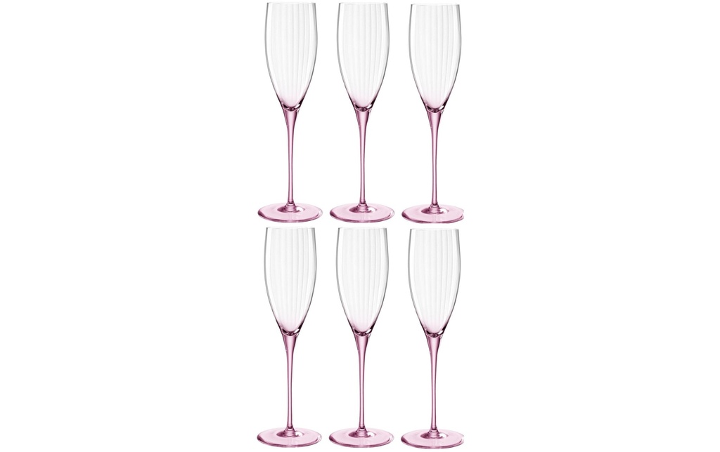 LEONARDO Verre à champagne Poesia 250 ml, 6 Pièce/s, Rose