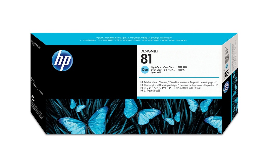 HP Tête d’impression Nr. 81 (C4954A) Light Cyan
