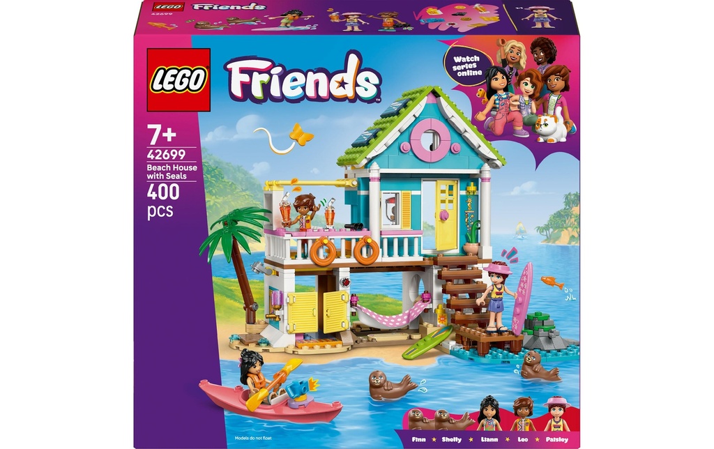 LEGO® Friends La maison sur la plage et les phoques 42699