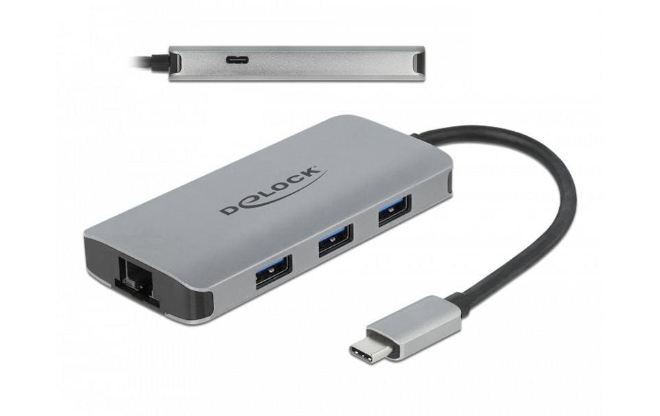 Delock Station d'accueil USB-C – USB-A/LAN/PD 100W
