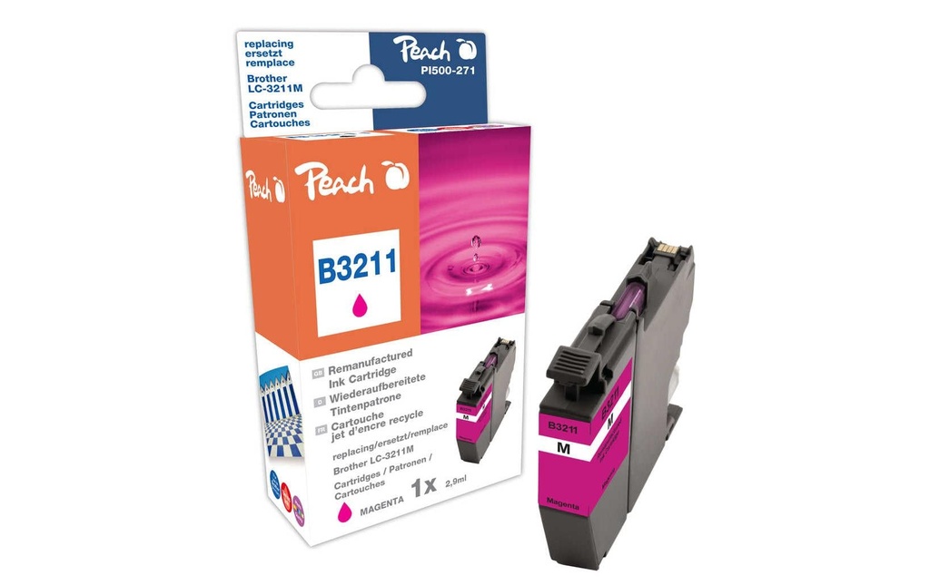 Peach Encre Brother LC-3211 Magenta