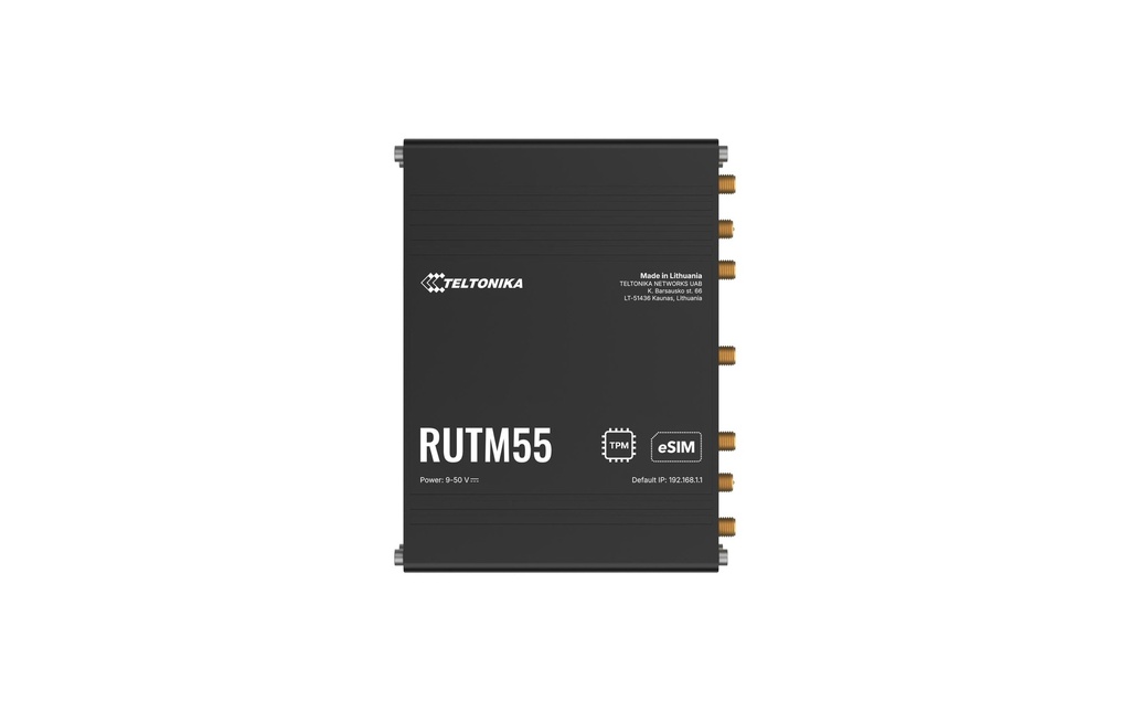 Teltonika Router Industriel 5G RUTM55 Double SIM, eSIM