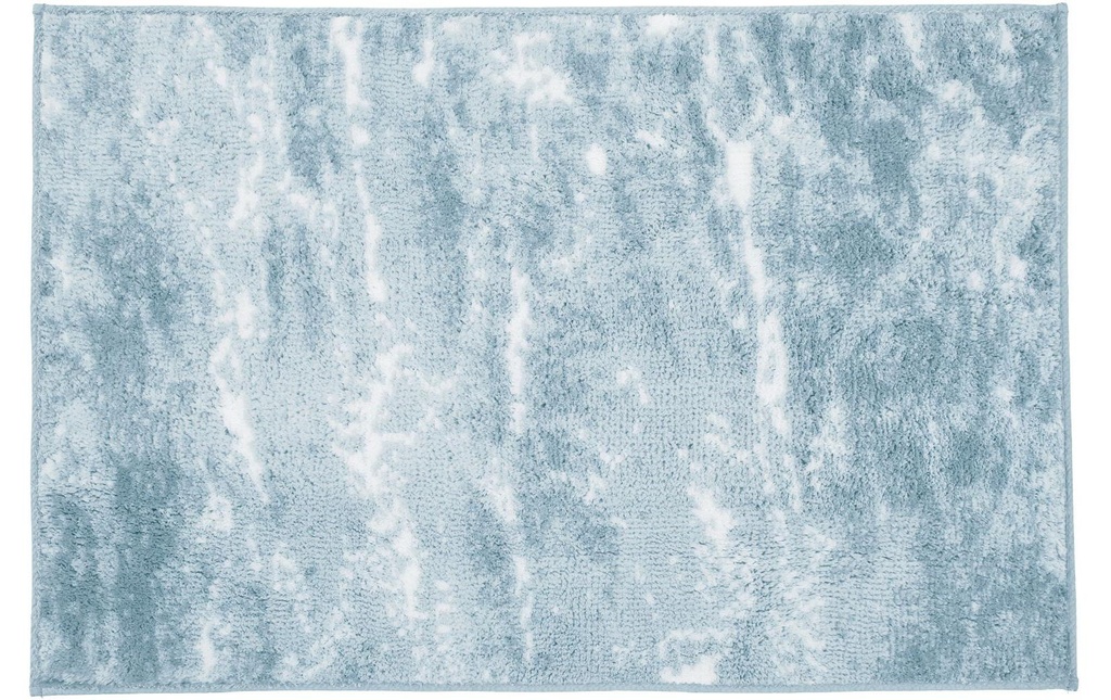 Kleine Wolke Tapis de bain Nevoa 60 x 90 cm, Blanc/Bleu clair