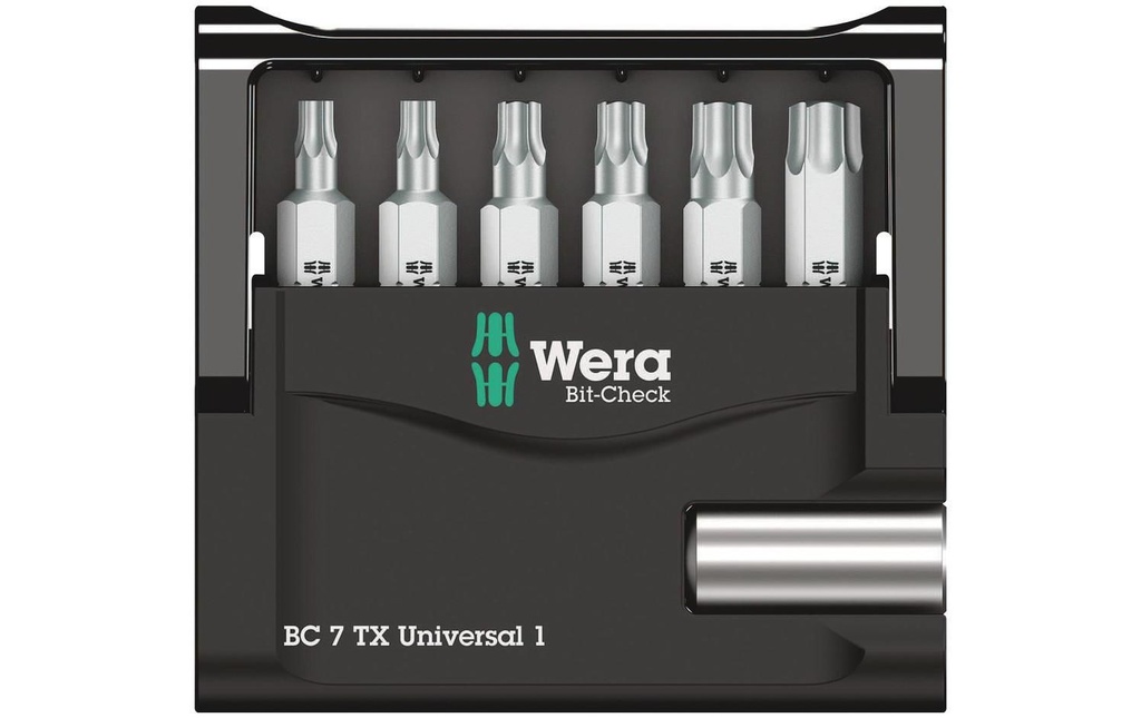 Wera Kits de bits Bit-Check 7 TX Universal 1, 7 Pièce/s pièce(s)
