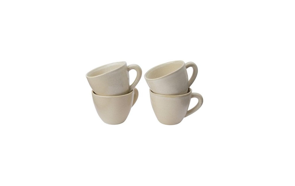 Urbanara Gobelet à café Capela 200 ml, 4 pièces, Nature