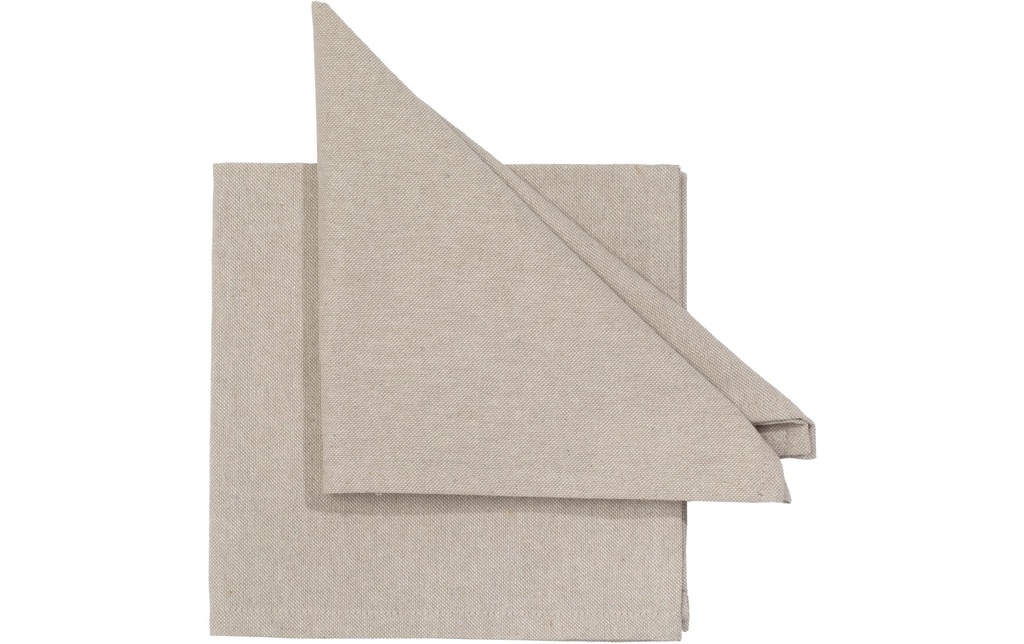 Pichler Serviette en tissu Faro 40 cm x 40 cm, 6 Pièce/s, Beige
