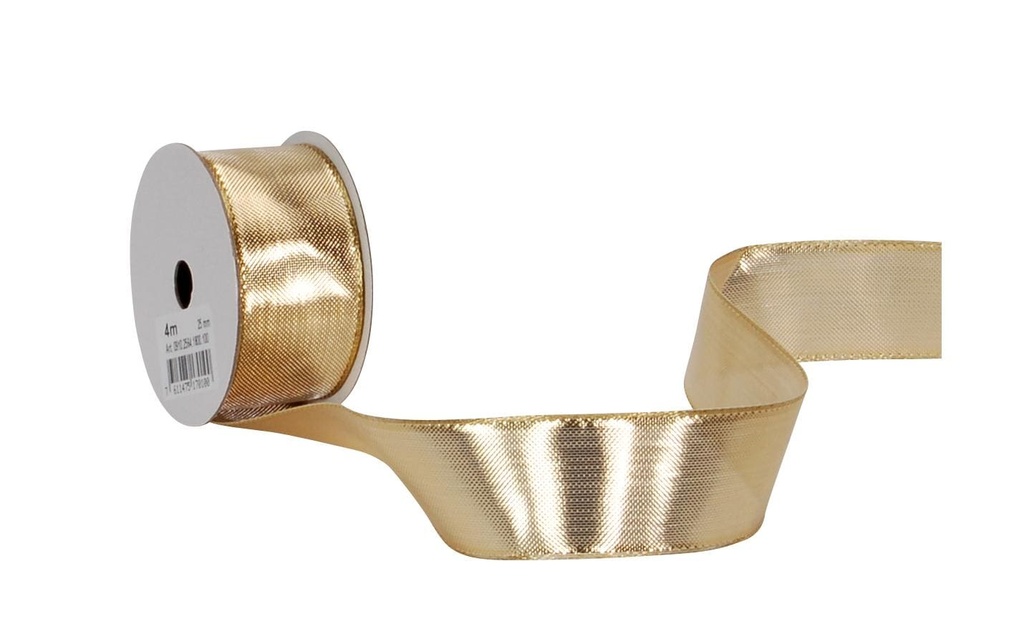 Spyk Ruban cadeau Monte Carlo 25 mm x 4 m, Doré