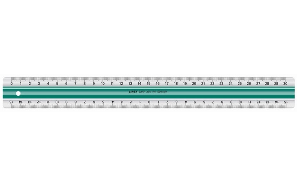 Linex Règle Super Series Vert, 30 cm