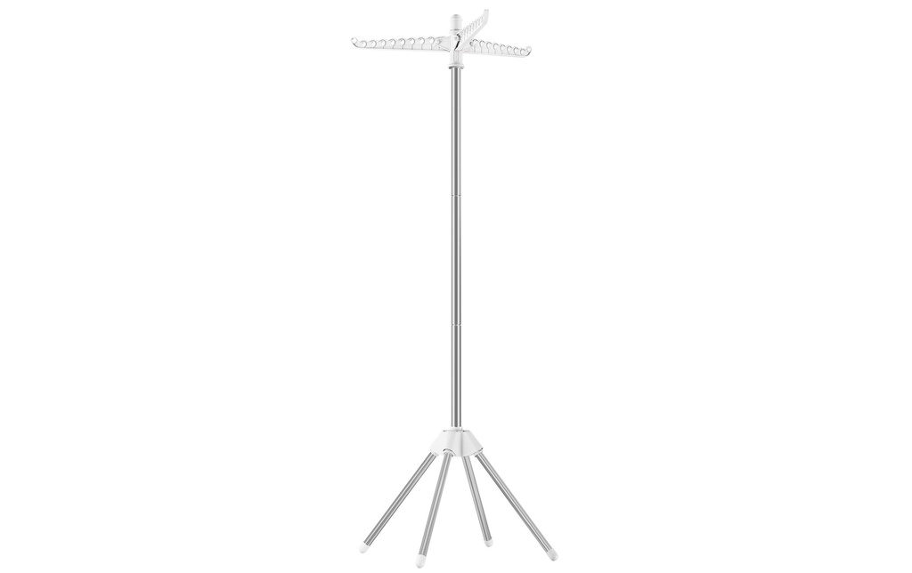 Songmics Porte-manteau 67 x 150 cm, Argenté/Blanc