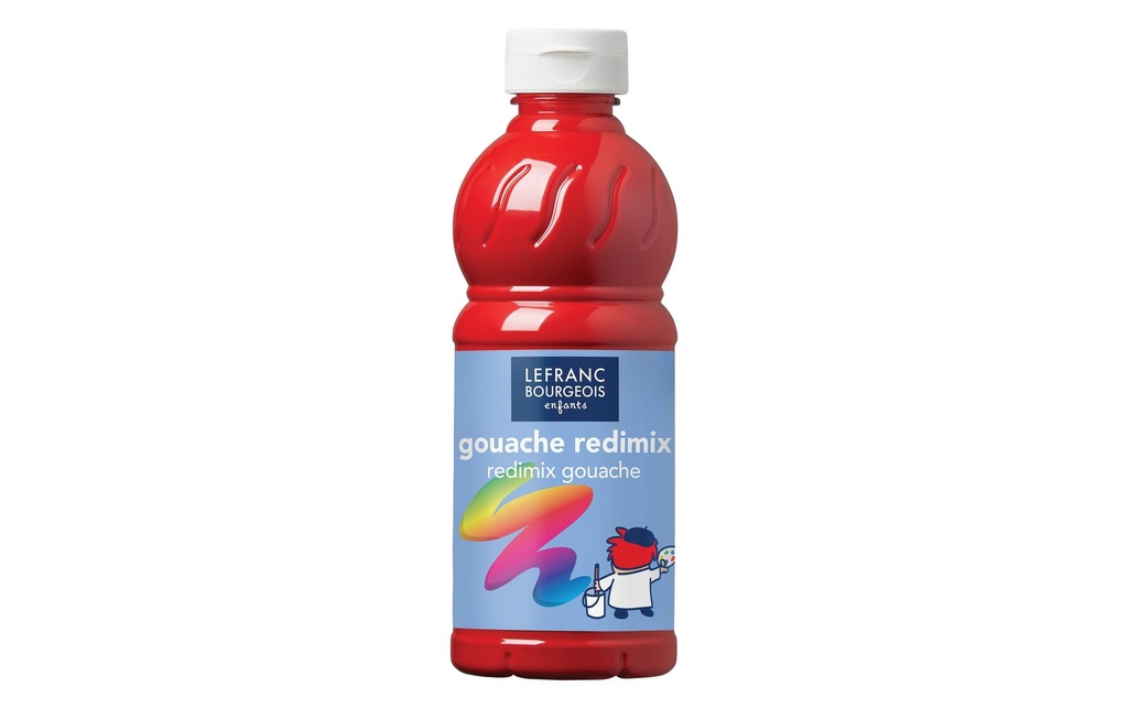 LEFRANC Peintures tempera Redimix 500 ml, Rouge carmin