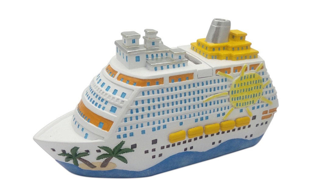 G. Wurm Tirelire Bateau de croisière 7 x 20 x 11 cm