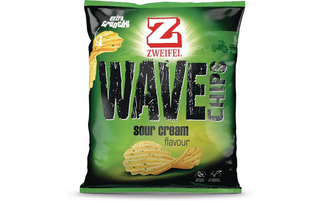 Zweifel Chips Wave Sour Cream 120 g