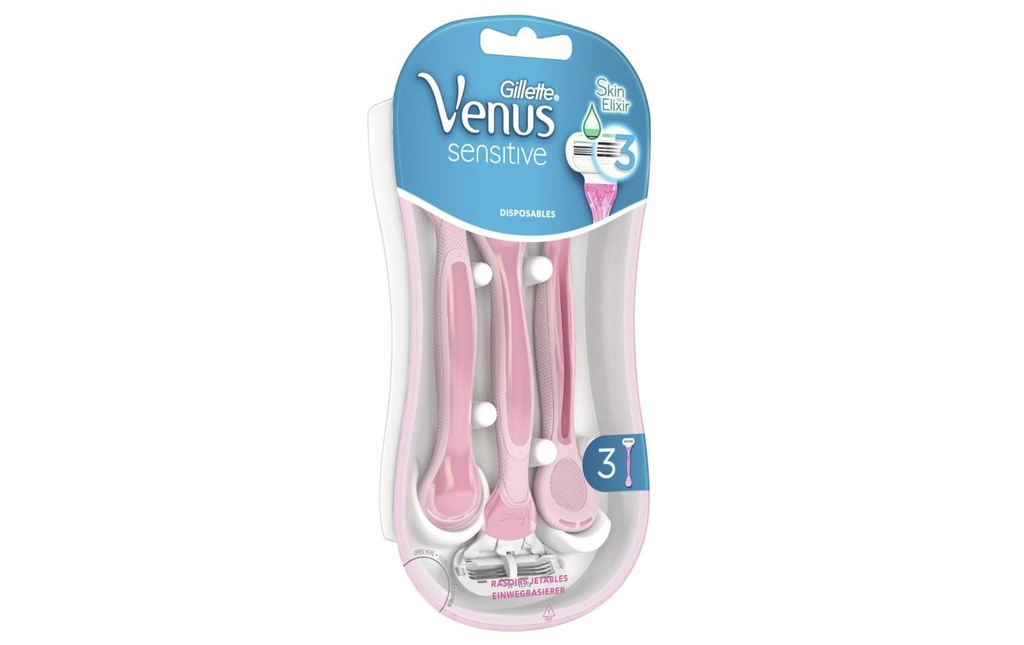 Gillette Venus Rasoir jetable Sensitive 3 pièces